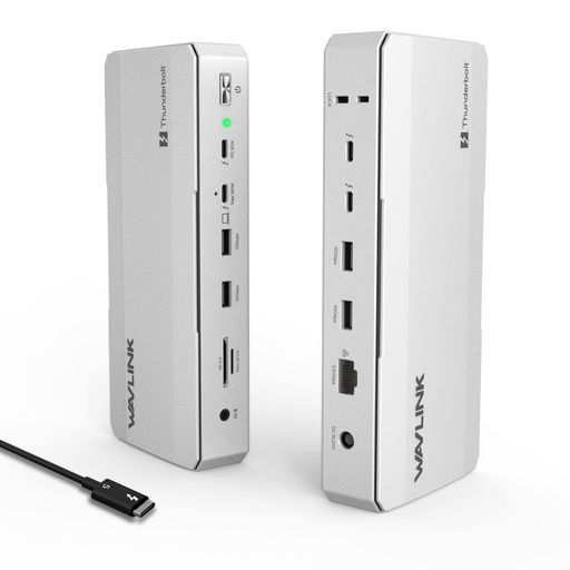 WAVLINK Thunderbolt 5 ドッキングステーション 12-in-1 ハブ|最大120Gbps超高速転送|140W PD給電|8Kデュアル/4Kトリプルディスプレイ対応|Thunderbolt 5 下流ポートx3|USB-A｜Happy Hour 1414