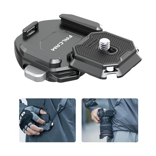 Ulanzi FALCAM F38 クイックリリースセットV2 ショルダーストラップ用 アルカスイス対応互換 38mm標準 1/4ネジ 4方向 クイックリリースプレート&クイックリリースベース Arca-Swiss規格 カメラアク…|Happy Hour 1414