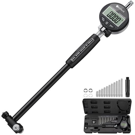Neoteck ボアゲージセット ダイヤルボアゲージ デジタルダイヤルゲージ 測定範囲50~160mm 精度0.01mm ダイヤルゲージ 測定範囲0~12.7mm ダイヤル内径ゲージ 12種の標準プローブ付き 50~105mm シリン&hellip;｜Happy Hour 1414