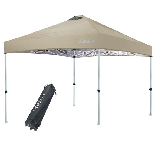 ToopTapu タープテント ワンタッチ サイドシート(ホワイト, 3x3m