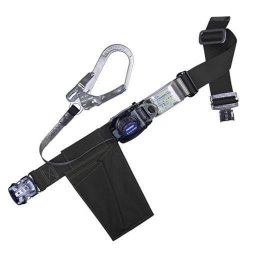 [藤井電工]新規格胴ベルト型リトラ巻取式ブラック黒Lサイズベルト長さ1400mmTB-RN-OT590-BLK-L着脱が容易なワンタッチバックル日本製墜落制止用器具胴ベルト安全帯ツヨロンTSUYORON