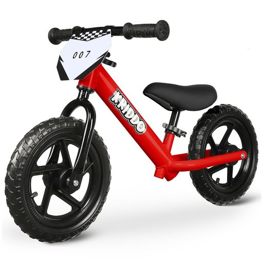 KRIDDOお子さん用ペダルなし銀輪24ヶ月～5歳向け12インチキックバイクバランス止ん事無い振り合い性カスタマイズ一皿付き添い人(ステッカー3仕かける属する)2～3歳御坊っちゃん・御嬢さん用差し上げ物自動二輪車赤いこと 乗用玩具・三輪車-その他-おもちゃ