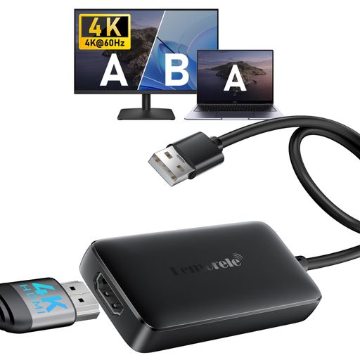 USBAHDMI変換アダプタ4K@60HzUSB-AMSTハブmacOS拡張対応5Gbps高速伝送電源不要USB3.0HDMI変換ケーブル外部電源不要ミラー/拡張モードMacBook/Windows
