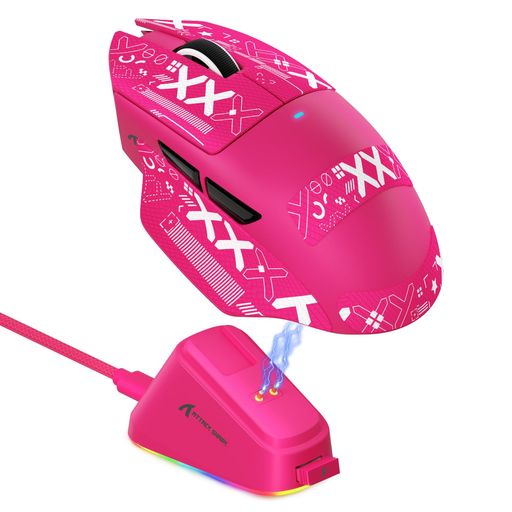 MAMBASNAKExATTACKSHARKV6ゲーミングマウスワイヤレス三モード接続(有線/2.4GHz/Bluetooth)超軽量65gプラスマイナス3g光学センサーPAW3311DPI最大25000調整可能大容量電池