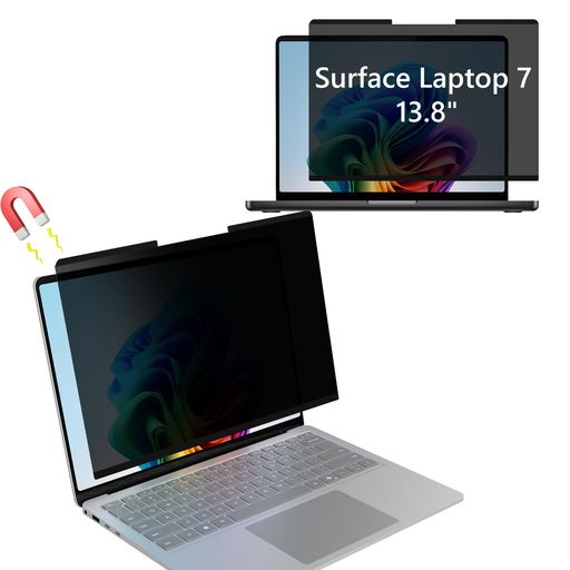 KiimLaa13.8インチSurfaceLaptop7(2024)用覗き見防止フィルターマグネット式ノートパソコンのぞき見防止プライバシーフィルターブルーライトカットパソコンスクリーンフィルターアンチグレア