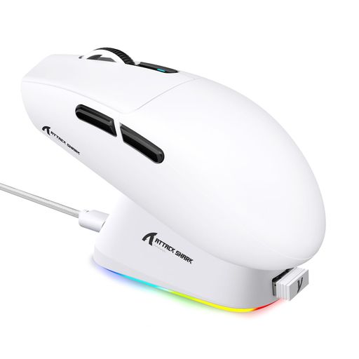 MAMBASNAKExATTACKSHARKG3PROゲーミングマウス無線磁気充電ドックつきRGB充電スタンドワイヤレスbluetooth有線ゲーミングマウス3モード左右対称59g手に親しいPAW3311BK52820