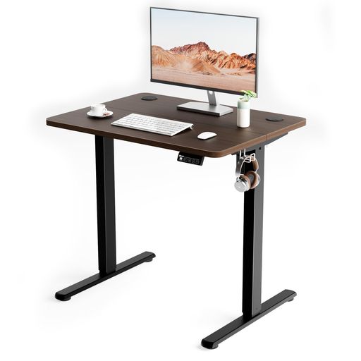 ERGOMAKER 電動式昇降デスク スタンディングデスク(幅80x奥行60cm)高さ昇降範囲73-118CM 上下昇降 電動昇降デスク 高さ調節デスク 電動昇降式 机 静音モーター採用 ゲーミングデスク 昇降式 昇…|Happy Hour 1414