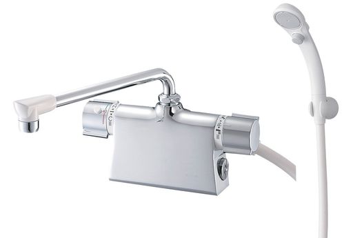 SANEI(サンエイ)バス用混合栓サーモデッキシャワー混合栓取付芯ピッチ120mmSK78501D-L
