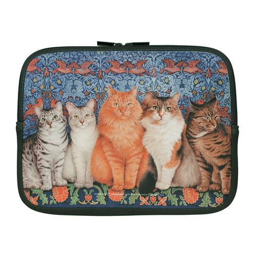 [ディアカーズ]タブレットポーチ-アイボリーキャッツ(ラインアップ)1360-QD6-030画像