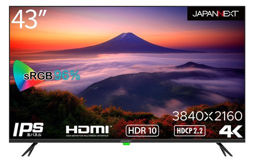 JAPANNEXT43in大型管する4KUHD3840x2160解像力IPSディスプレイデジタルサイネージ(HDMI/金棒引き内蔵/VESA相応う/ブルーライトカット)JN-IPS4302TUHDR