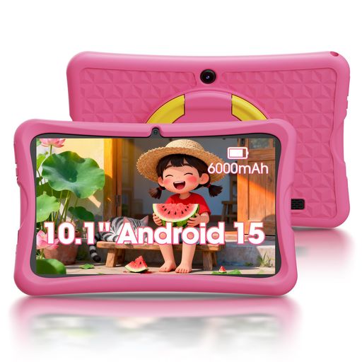 HCNCP10.1in固定ディスクスクリーンキッズタブレット、Android15キッズスペース\u0026YouTubeKids相応う\u0026iKids相応う、4中核グループ中央処理装置、6GB+32GB、事前とり備えるされた受けつたえる適用業務、ちびっ子用