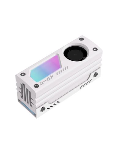 EZDIY-FABシールドARGBM.22280SSDヒートシンク内蔵20mmPWM高速ファン、高性能冷却、アルミニウム製、5V3PinARGB