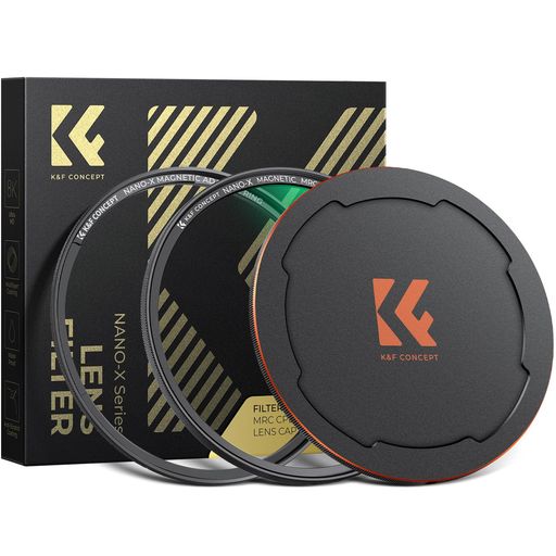 K&FCONCEPT72mmマグネットCPLフィルター+レンズキャップセット磁気吸着装着便利光学ガラスサーキュラーコントラスト反射調整用28層ナノコーティング超薄型撥水防汚キズ防止風景撮影のレン…