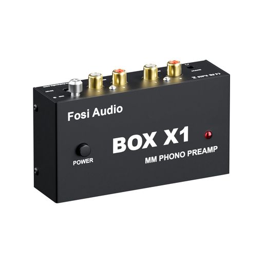 FosiAudioBOXX1フォノプリアンプMMポータブルヘッドフォンアンプ超コンパクトミニステレオPhono3.5MMヘッドフォン・RCA出力蓄音機・レコードプレーヤーターンテーブル用DC12V電源アダプタ付き 4,468円
