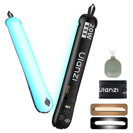 Ulanzi20WLEDビデオライト撮影ライト膨張するLEDライトRGBビデオライト1800K-10000K無段階調光超高輝度撮影補助光CRI95+12シーンモード2500mAhType-C充電式マグネット式
