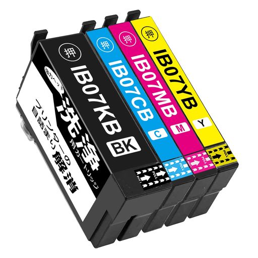 【SHUOLEI】IB07洗浄液Epsonに適合するIB07IB07CL4AIB07CL4B【4色セット】洗浄カートリッジに入れ替えてヘッドクリーニングを行うだけ(プリンターの「目詰まり」「かすれ」解消)対応機種:PX-M6010F