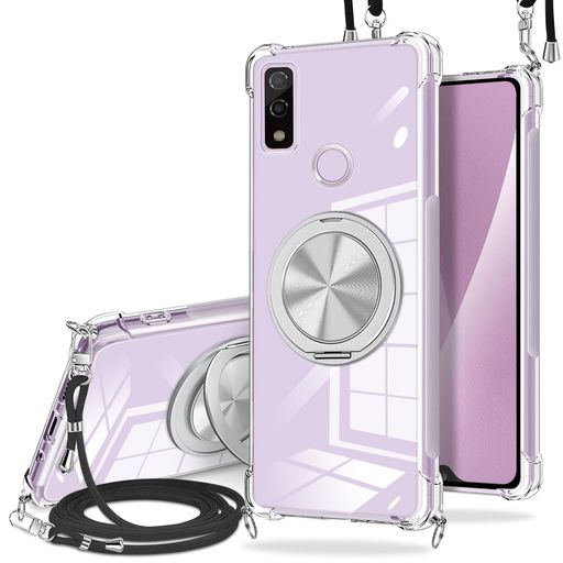 Arrows We F-51B FCG01 対応 クリアケース リング付き 360度回転 斜めがけ 耐衝撃 TPU 車載ホルダー対応｜Happy Hour 1414 13,937円