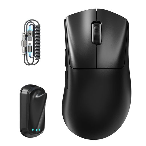 ATTACK SHARK V8 ゲーミングマウス NORDIC54L15 PAW3950MAX センサー 超軽量 59Gプラスマイナス3G 42000DPI/50 単位微調整 三接続モード (有線/BLUETOOTH/2.4G) 双 8K レポートレート｜Happy Hour 1414