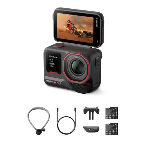 Insta360 Ace Pro 2 - デュアルバッテリー ライカとの共同開発による防水仕様の8Kアクションカメラ。1/1.3インチセンサー、デュアルAIチップ 暗所性能 オーディオ、フリップ式スクリーン&AI編集&hellip;｜Happy Hour 1414