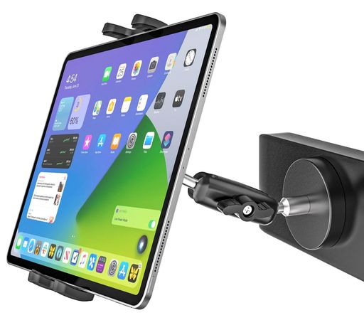 Kolaselsタブレットホルダーマグネット【2026超強磁力】iPadスタンドマグネット【全金属製造】タブレットホルダー磁石台座宅用/オフィス/ジム/冷蔵庫/倉庫/ホワイトボード/金属面/キッチン…
