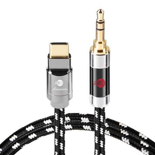 JIB USB C to 3.5mm AUXケーブル 3m 【ハイレゾDAC搭載】 ナイロン編み 耐久性 Type-C 変換ケーブル ヘッドホン カーステレオ PC スマホ 対応｜Happy Hour 1414