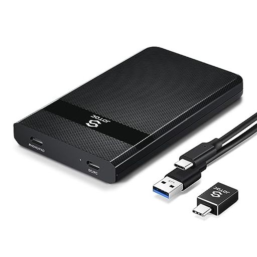 充電しながら自動バックアップiPhoneiPadAndroid2.5インチHDDSSDケースUSB3.0タイプC接続ハードドライブエンクロージャスクケース4TB容量対応7mm9.5mm厚両対応SATA-ISATA-II画像