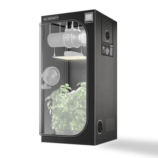 ACInfinityCLOUDLAB722アドバンスグロウテント、24”x24”x72”最も朦々たる1”極点、素晴らしい濃度2000Dダイヤモンドマイラーキャンバス、水耕作りだす屋内作りだす用2x2