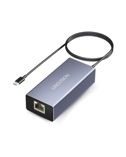 LINOVISIONPOEからUSB-Cへのコンバーター、1本のケーブルでデータと充電、IEEE802.3af/atPOEからUSBタイプCへの変換、10/100Mbpsイーサネット、9V/2.22Aまたは5V/2A出力、携帯電話やタブレットに適用