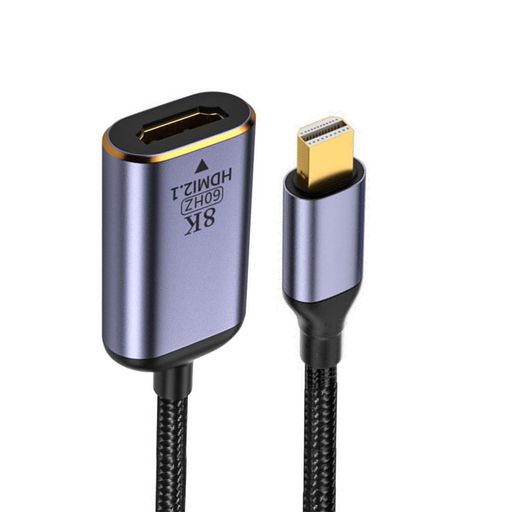 NFHKMiniDisplayPort1.4ソース-HDMI2.0ディスプレイ8K60hzUHD4KMini-DP-HDMIオスモニターアダプターケーブル
