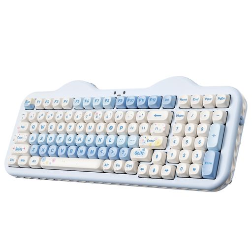 YUNZIIC98ワイヤレスメカニカルキーボードテンキー付き添い人98足がかりBT5.0/2.4GHz/USB-CホットスワップガスケットマウントキーボードPBTMOAキーキャップカスタムRGBうしろ側ともし火積み上げる好いたらしい西洋菓子Win/Mac相応う