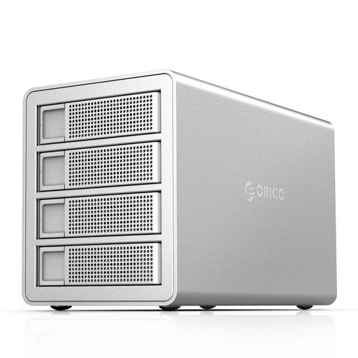ORICO3.5inHDD容れもの4台相応うUSB3.0繋ぎ合わせる固定ディスク容れものSATAHDD/SSD16TBx5大静電容量物の具不必要冷やかす気違い高放熱性アルミドライブケース150W内蔵式ワット数しろがね色3549U3-SV