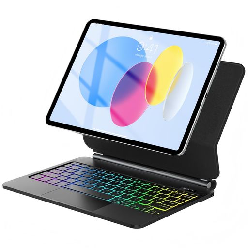 SENGBIRCH マジックキーボード iPad A16 11インチ/第10世代 10.9インチ対応 トラックパッド搭載 iPad 10世代 キーボード ケース 磁気吸着 7色バックライト 軽量 超薄型 オートスリープ アイパッド &hellip;｜Happy Hour 1414