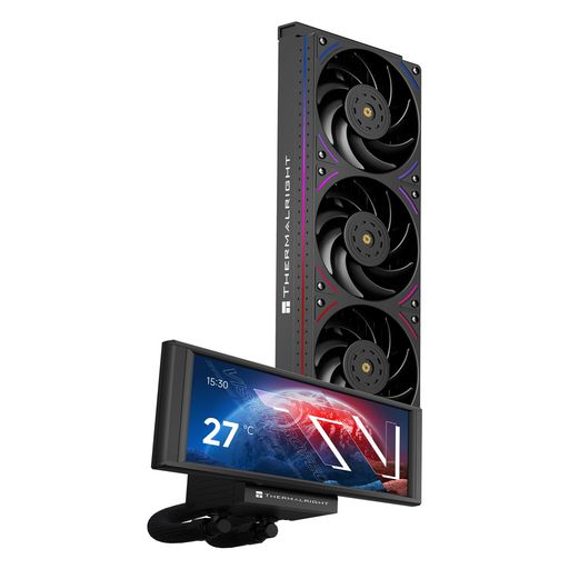 TRThermalrightTrofeoVision360ARGB黒いこと中央処理装置水冷冷房装置、AM4/AM5、Intel