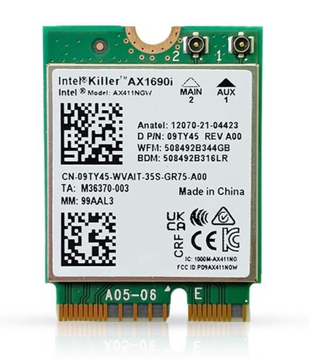 HighZer0ElectronicsAX1690iKillerSeriesUpgradedWiFi6EAdapter|GamingWiFiAdapter|CNVio2M.2WifiCard|3.0Gbps