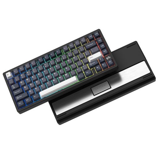 WomierRD75Pro75%ワイヤレスゲーミングキーボード、軽銀製クイックリリースキーボード、QMK/VIA取り組み流行り物相応う、熱っぽい取り換える相応う力学的鍵盤、RGBうしろ側点火装置、Windows…