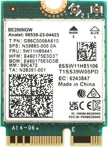 HighZer0ElectronicsBE200無線LAN7Card|M.2PCIeWiFiCard|Tri-Band2.4/5/6GHz|Upto5.8Gbps|GamingWiFiCardforPC|