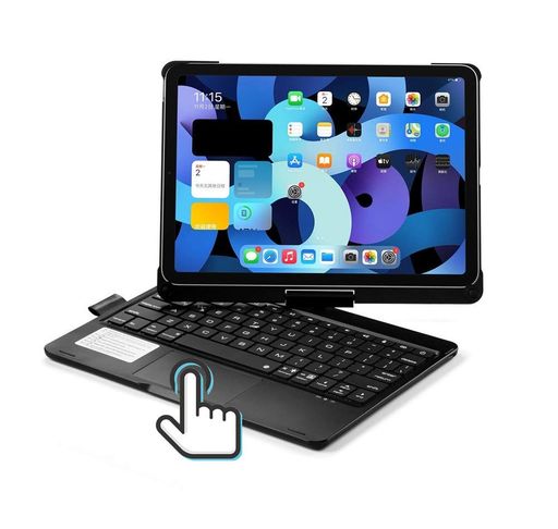 YEEHi対応iPadAir11インチ(M4/M3/M2)Air第5/4世代10.9インチキーボードケース360度回転タッチパットバックライト付きiPadPro11インチ第4/3/2/1世代用キーボード折り畳み一体型