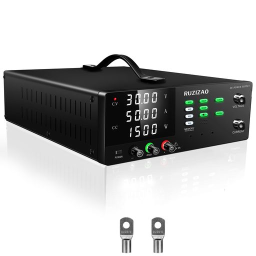 RUZIZAO高最終生産物変数直流ワット数30V50A1500W直流兼ね合い化ワット数最終生産物取り替えっこ付き添い人/OCP(過電流保護すること)\u0026OVP(過電圧保護すること)/記憶装置役立つこと/エンコーダノッブ/4桁LED見せびらかす/鍵を掛ける名取り草