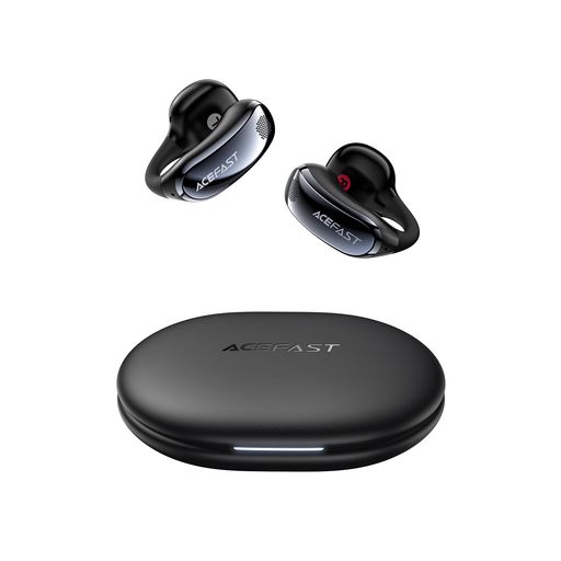 ACEFASTワイヤレスイヤホンイヤーカフBluetooth6.0マイク付きイヤホンAI通話ノイズキャンセリング軽量耳を塞がないタイプC急速充電専用アプリ操作簡単左右分離型骨伝導より快適開放型イヤ…