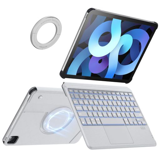 【超軽量500g】Nillkin超軽量キーボードiPad10/11世代10.9/11インチBluetooth【貼り付け式スタンド付き】ipadAir/pro11インチ通用(Air5/4世代M3/M2、Pro1~4世代)タブレット用