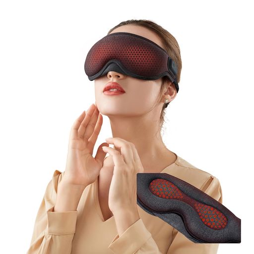 GRAPHENETIMESアイマスクホットホットアイマスク充電式睡眠用ホットアイマスクコードレス安眠遮光圧迫感なし2段階温度調節1時間タイマー3D立体構造睡眠アイマスク繰り返し使用可能睡眠改…