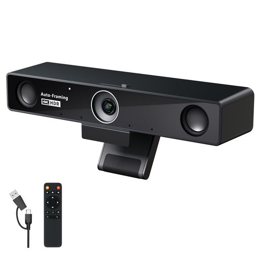 Nearity V30S 会議用webカメラ 4K UHD ウェブカメラ 120°広角レンズ 中小会議室向け 8MP CMOSセンサー AIノイズキャンセリング マイク・スピーカー内蔵 USB接続 プラグ&プレイ 拡張マイク対応 最大8m…|Happy Hour 1414