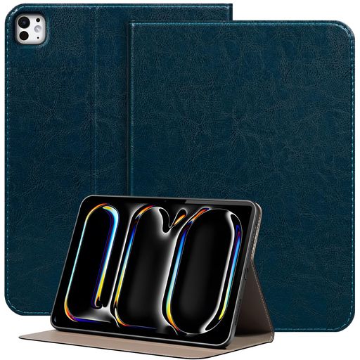 NANRUIL「対応している」IpadPro11インチ1世代/2世代/3世代/4世代2018/2020/2021/2022ケースレザータブレットカバーケース保ほごカバーほごスリーブ、オートスリープ/ウェイク.ブルー