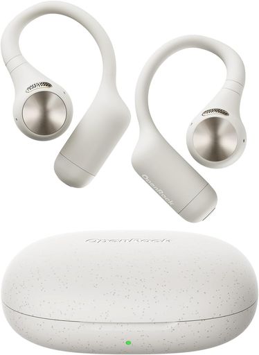 OpenRockS2オープンイヤーワイヤレスイヤホン耳を塞がない耳掛け式超軽量7gLDAC/ハイレゾ32時間再生IPX5防水マルチポイント接続ENC通話ノイズキャンセリング