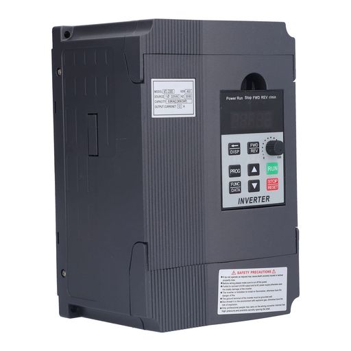 三相インバータ 2.2kW 単相220V入力 三相0-220V出力 0-400Hz 三相モーター制御用 操作簡単 AT1-2200S (2.2kW)|Happy Hour 1414
