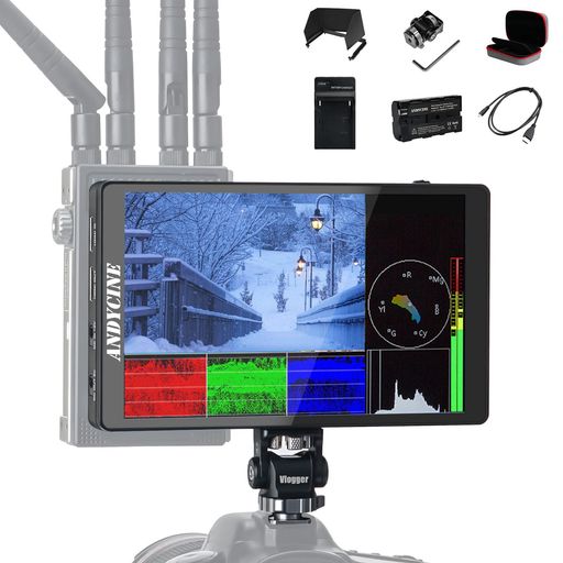 ANDYCINEC7Lite7in膚ざわり式活動の領域管する『3つの給電仕様模様』【4K60サイクル相応うHDR相応うカスタム3DLUT】1920x1200FHDIPSダイアログボックス1200:1対比比160°広可視性角 その他-カメラ・ビデオカメラ・光学機器用アクセサリー