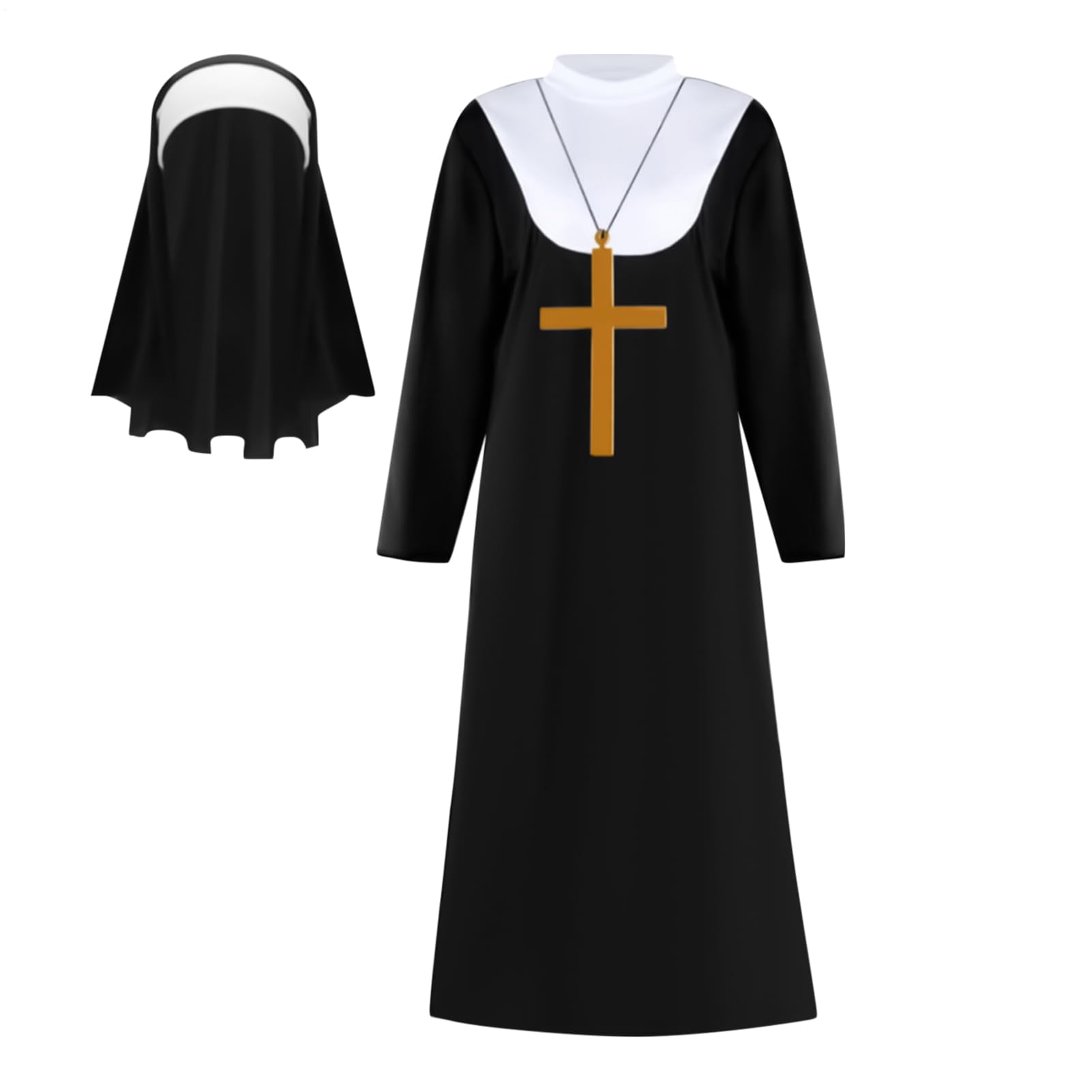 修する女御召しもの レディース,はりつけ台ペンダントネックレスヘッドピースドレス,寄りあい修する女上端天下太平仕掛ける - ハロウィンコスプレ ロールプレイ 上演見せ物 授業時間でき事 成人女性 成年者