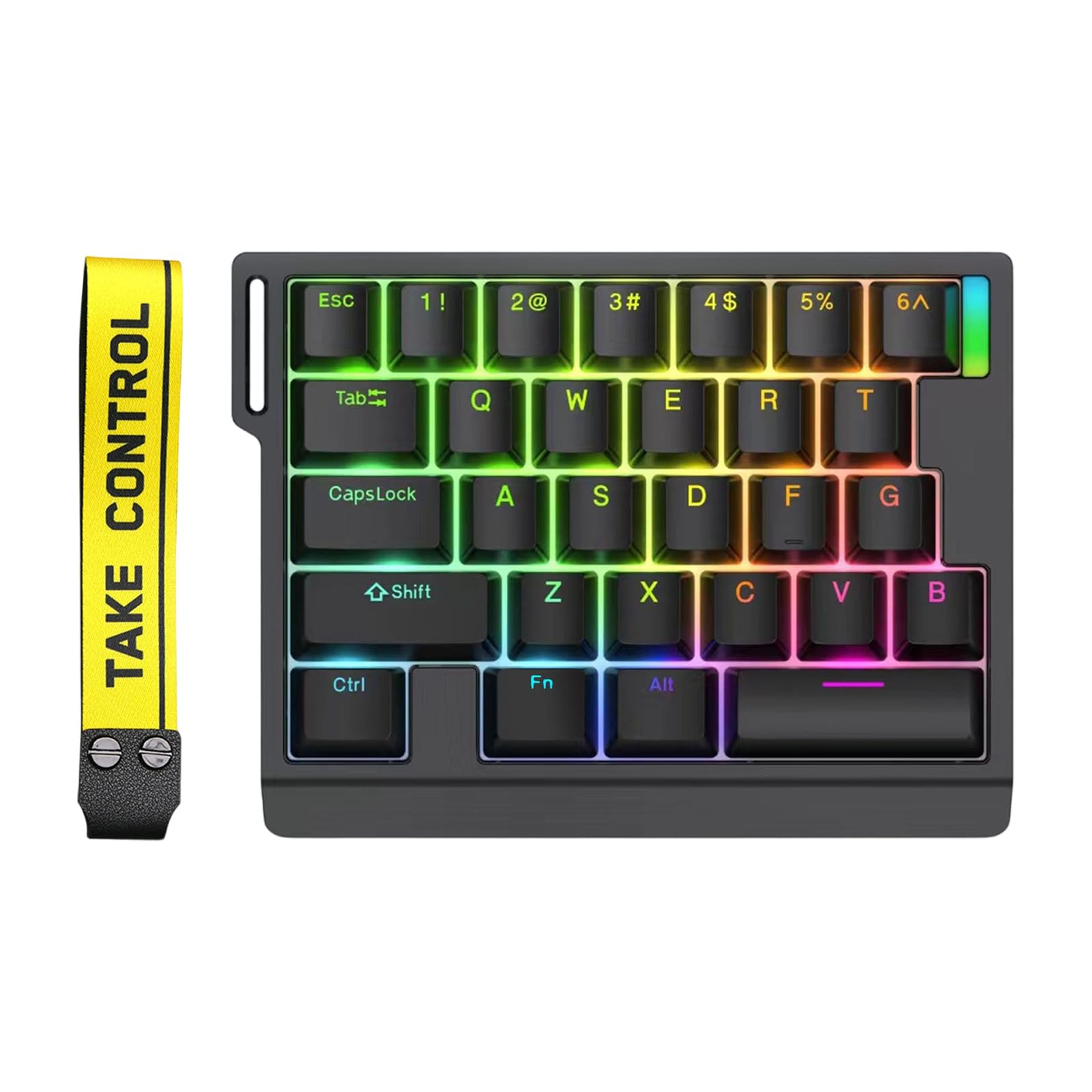 片手機械式ゲームキーボードプロフェッショナルゲームキーパッドホットスワップ可能スイッチプログラム可能｜ハッピージョイフルマーケット
