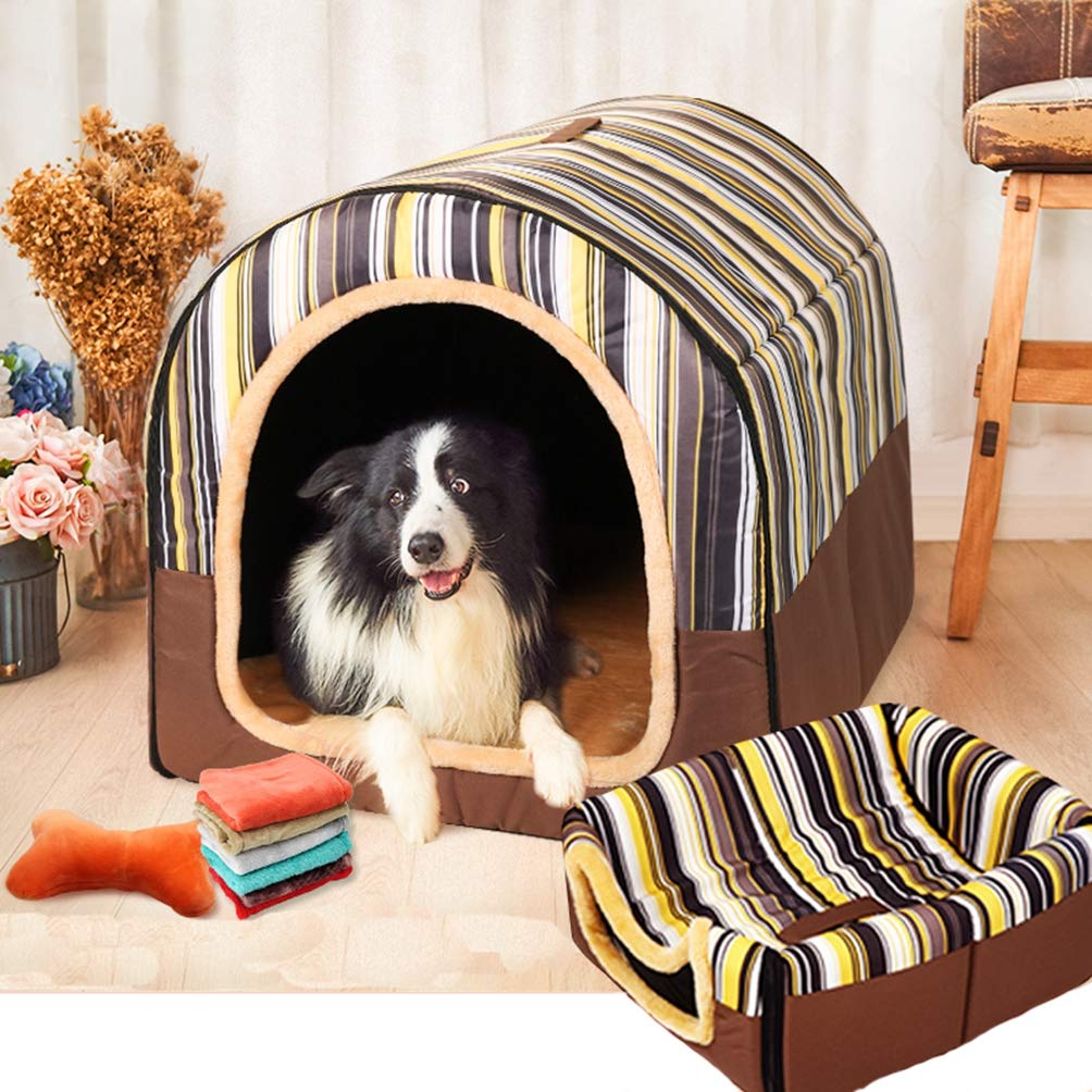 犬 学生寄宿舎型臥榻 愛玩動物臥榻 犬猫用 愛玩動物棲み家 ねこ棲み家 犬掘ったて小屋 猫 円蓋 愛玩動物座布団 室内用 生あたたかい 洗える 折りたたみ ふんわり 手当たり 保温布団 愛玩動物備品 大中小型犬/猫用