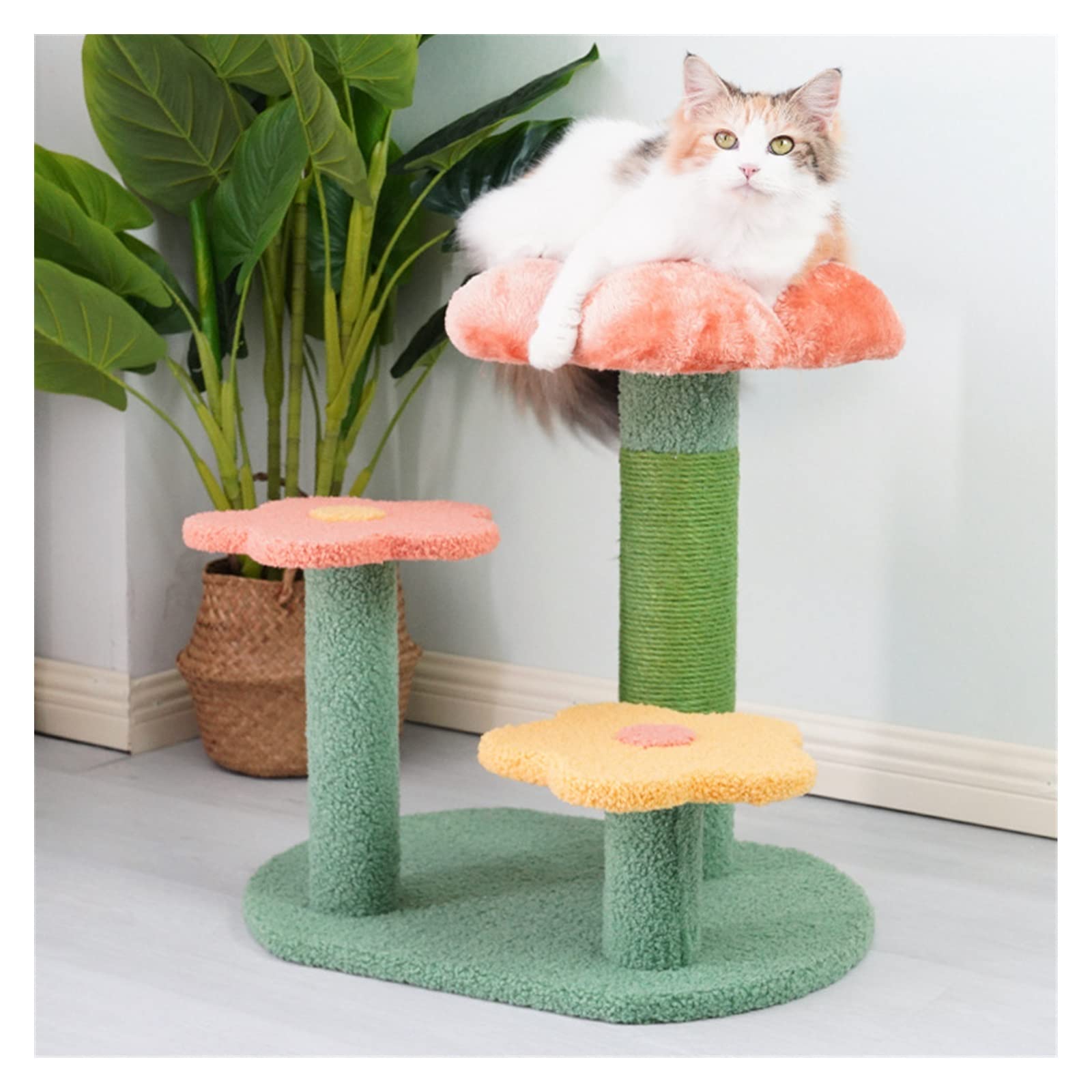 キャットツリー キャットクライミングフレーム 大型 猫用一こま 猫砂 猫の木 飛び降りるプラットホーム付き添い人 猫スクラッチポスト 猫スクラッチボード 花 猫の遊び道具 猫のコンドミニアム